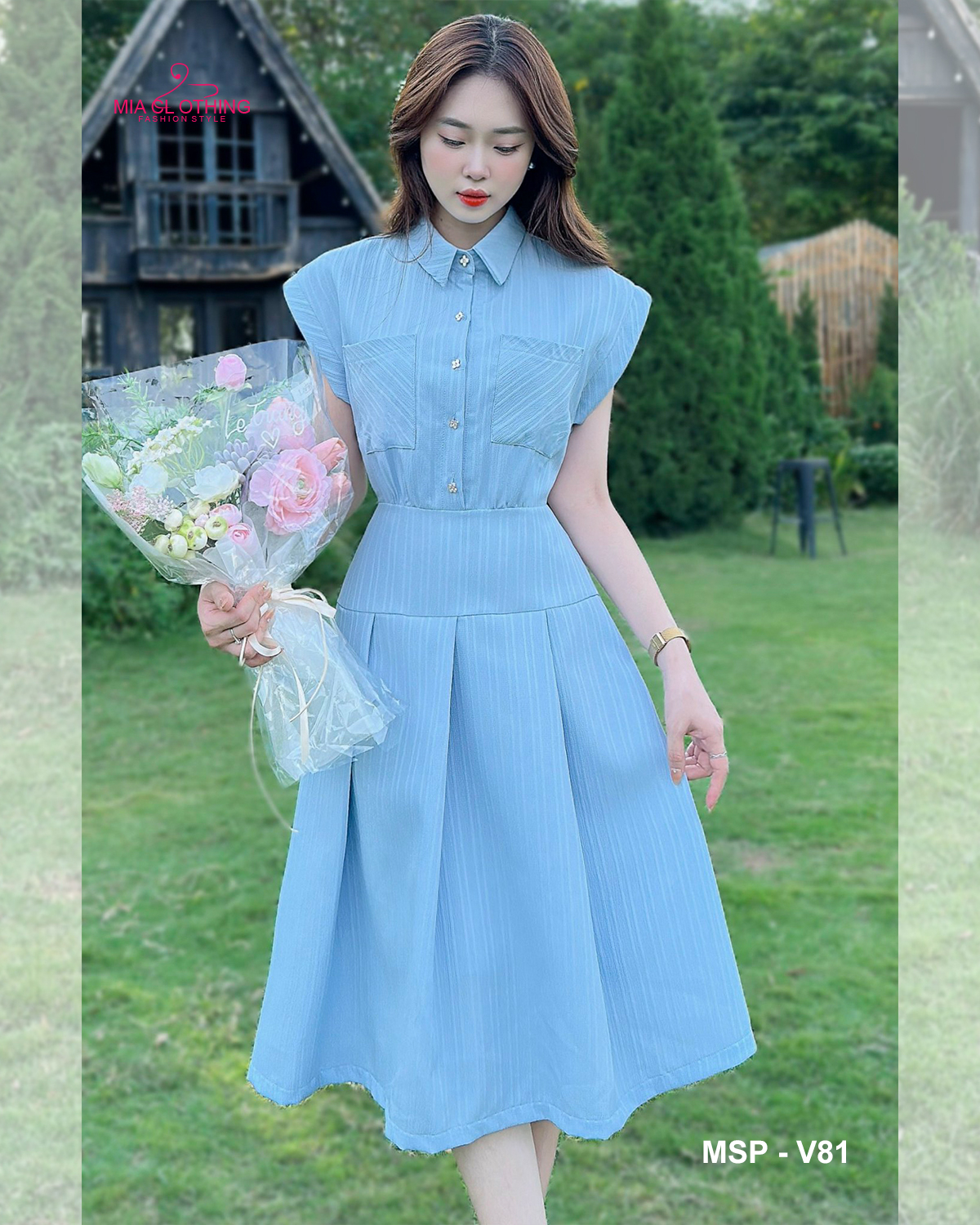 [ HẾT HÀNG ] Váy thiết kế thanh lịch cho nàng đi chơi đi làm 