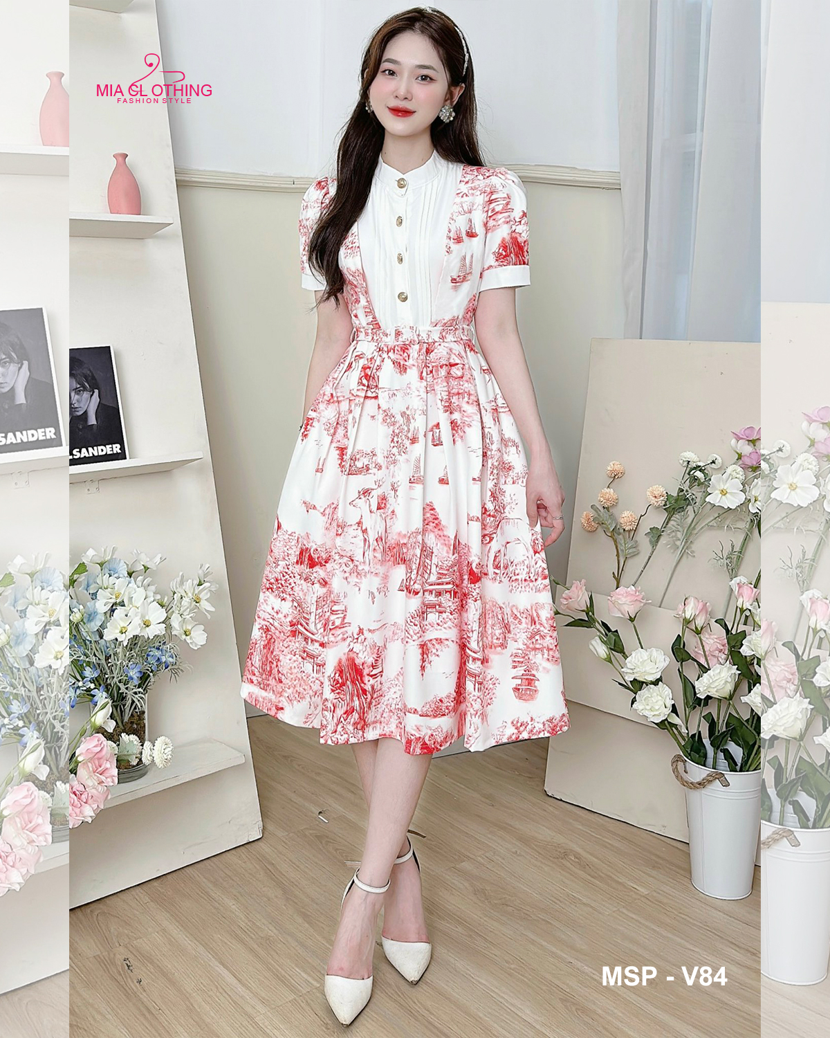 [ HẾT HÀNG ] Đầm thiết kế dự tiệc phối đai hack dáng tiểu thư thanh lịch