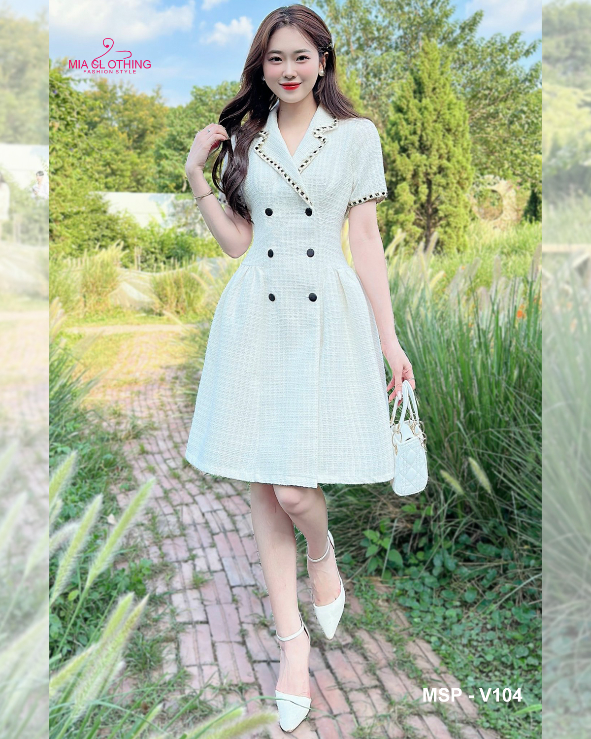 [ HẾT HÀNG ] Váy dạ thiết kế nút cài sang xịn đa dụng cho nàng đi làm đi chơi đi tiệc