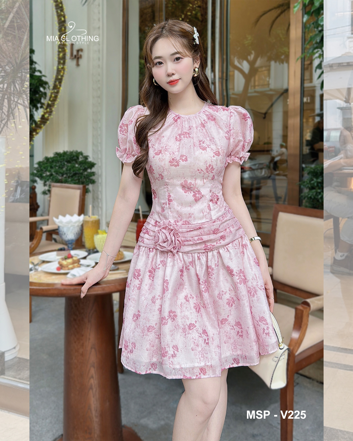 [ HẾT HÀNG ] Váy tơ hoa thiết kế nhẹ nhàng, ngọt ngào cho nàng xuống phố