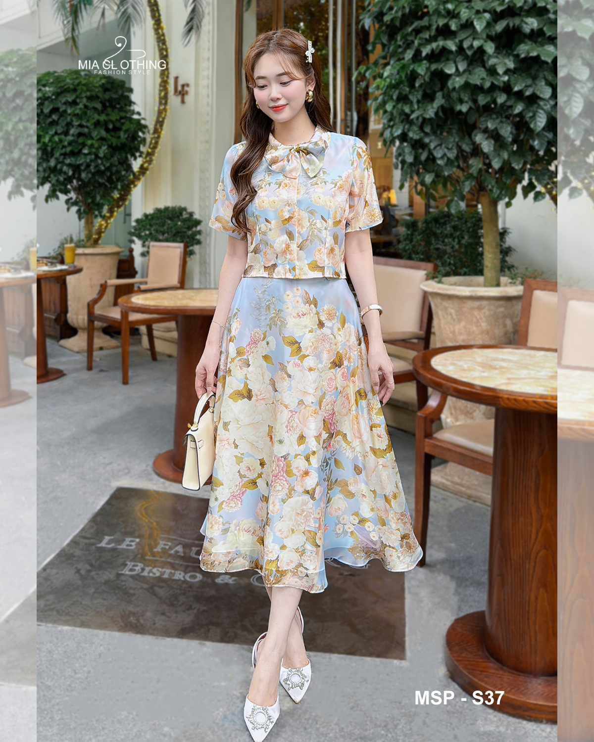 [ HẾT HÀNG ] Set lụa tổng hợp thiết kế sang trọng cho nàng đi tiệc, đi sự kiện 