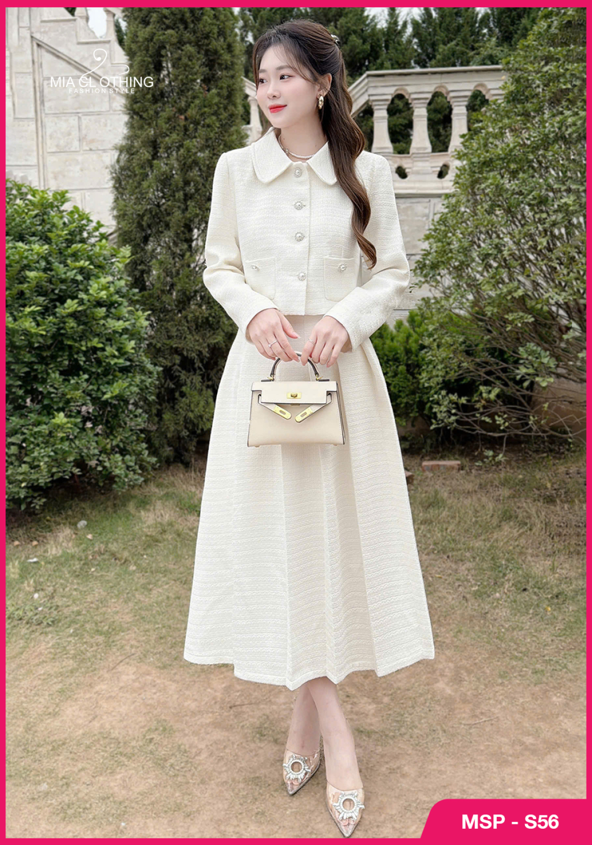 Set dạ tweed cao cấp cho nàng đi tiệc  2