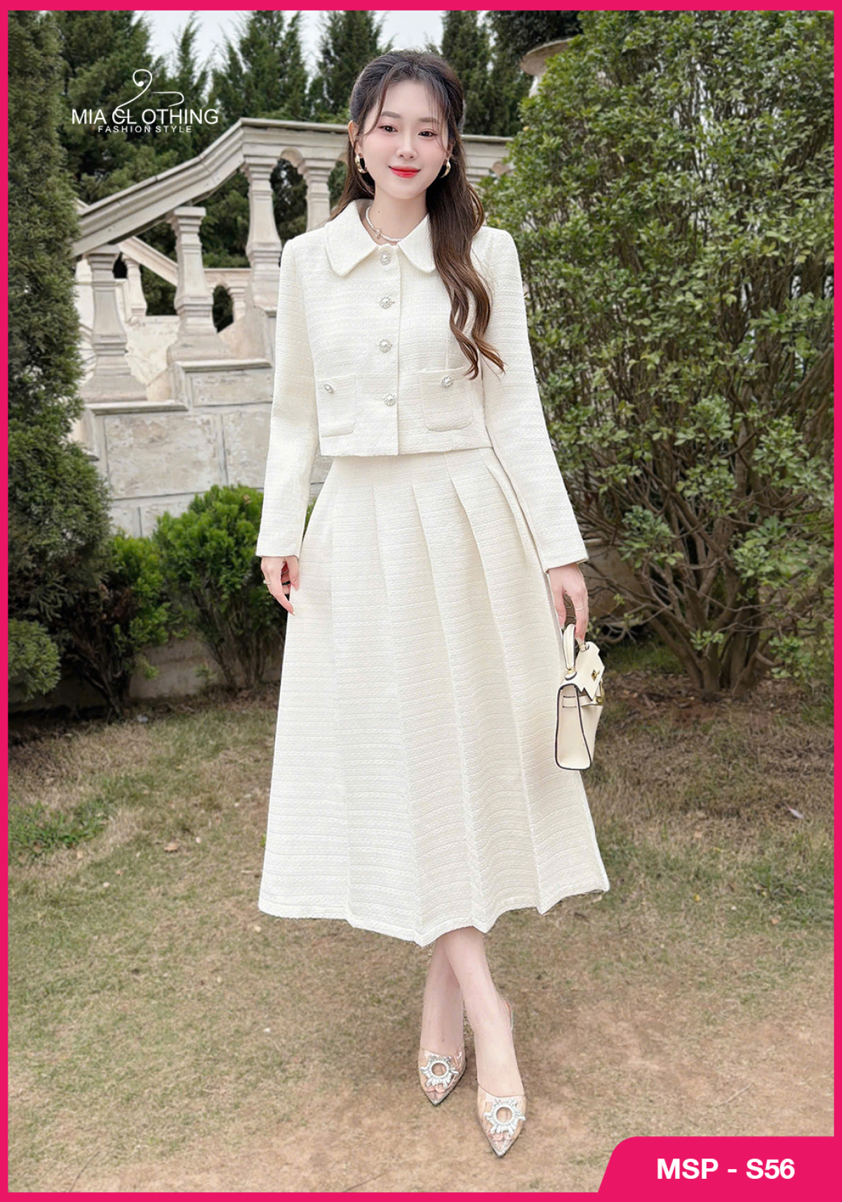 Set dạ tweed cao cấp cho nàng đi tiệc  3