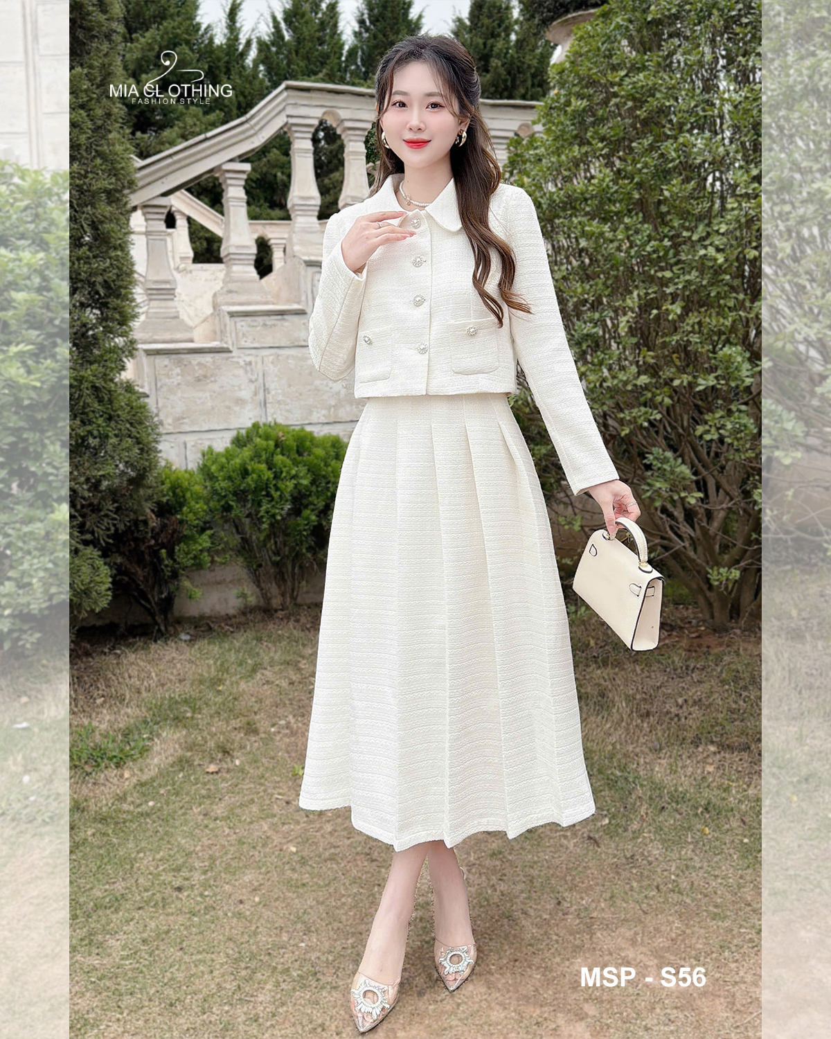 Set dạ tweed cao cấp cho nàng đi tiệc