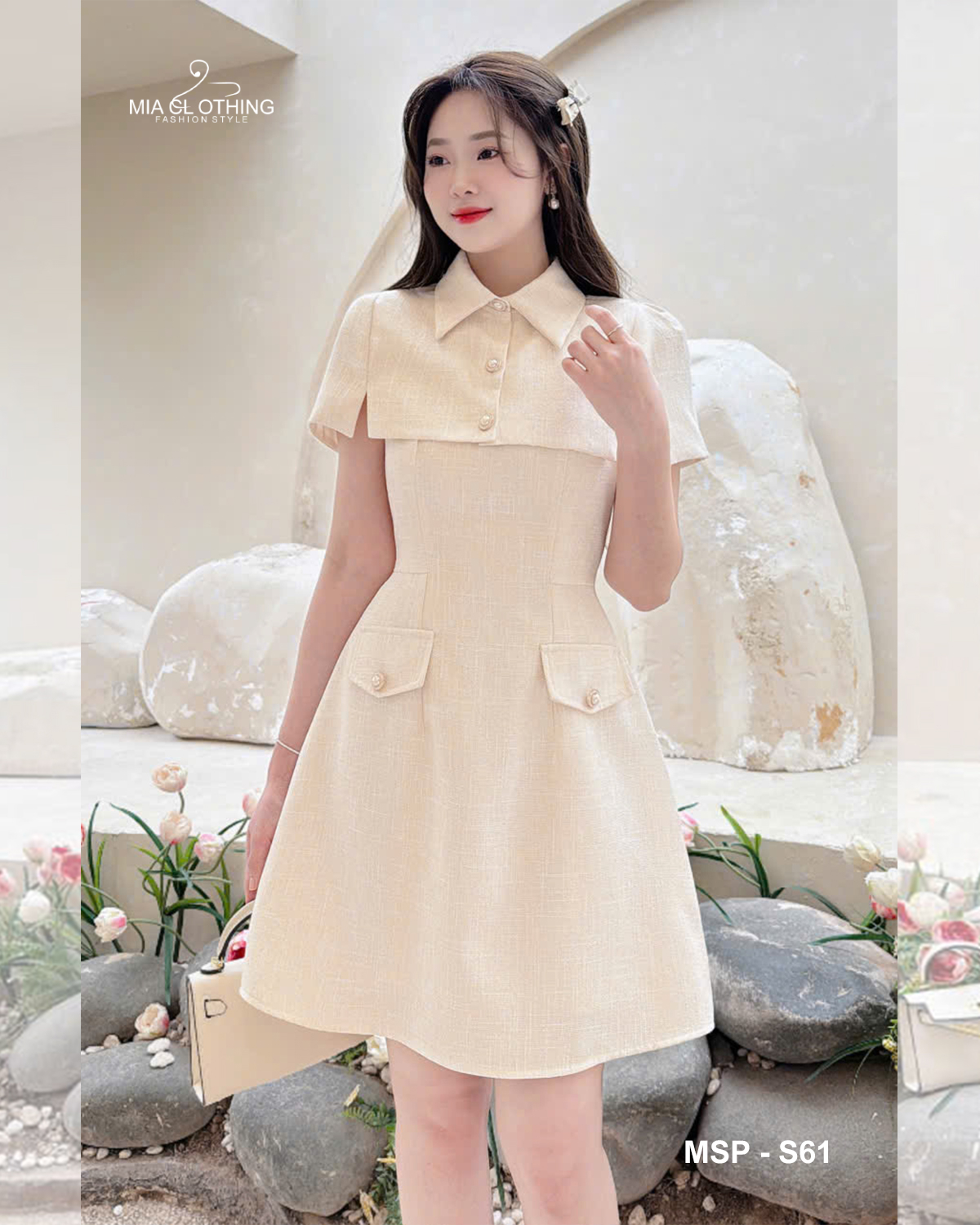 Set dạ thiết kế dự tiệc áo choàng và váy hai dây cao cấp