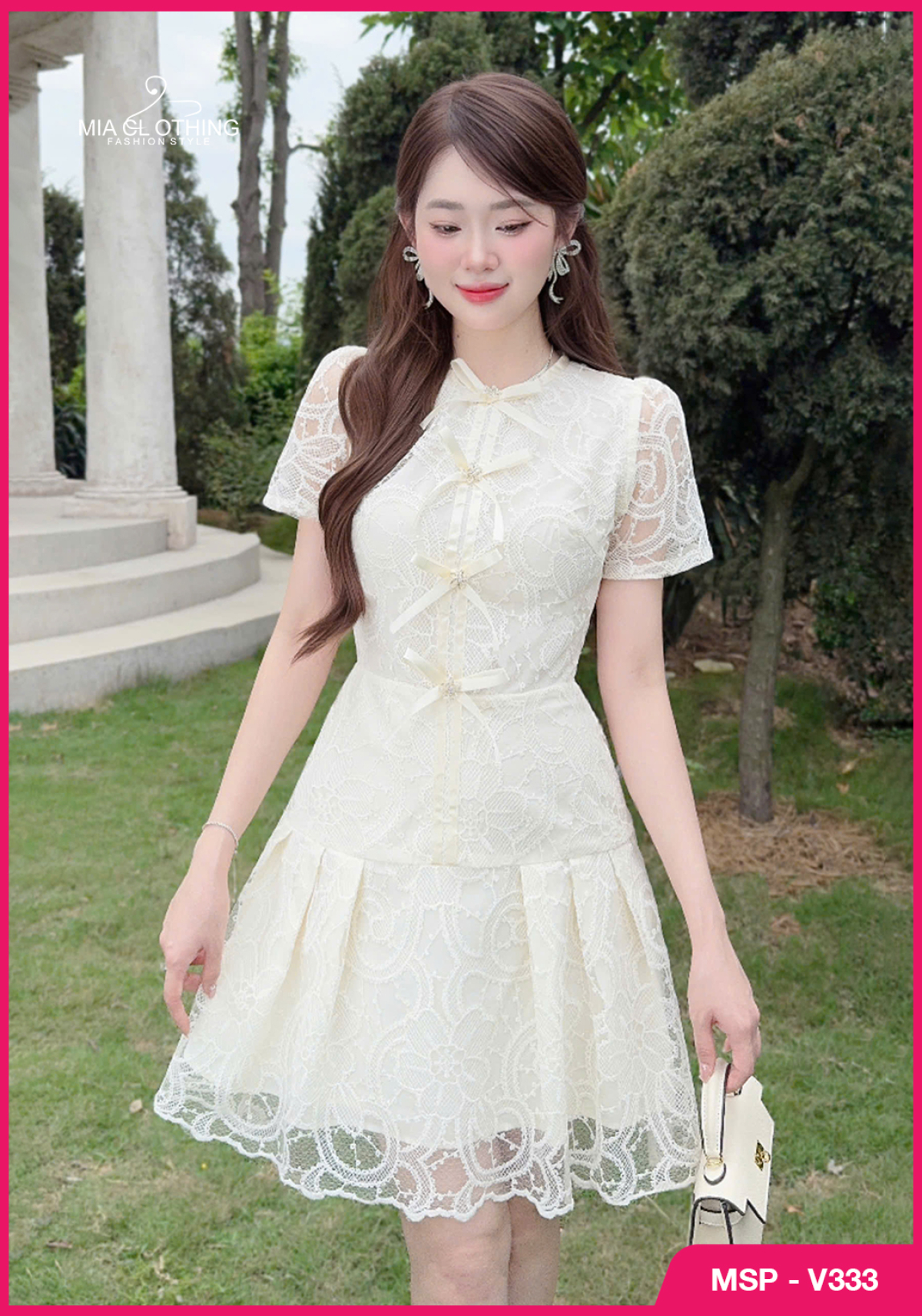 Váy ren thiết kế nàng thơ nhẹ nhàng thanh lịch 3