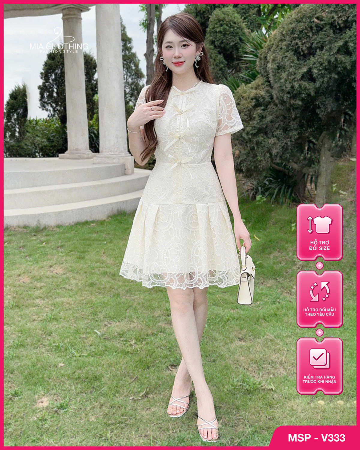 Váy ren thiết kế nàng thơ nhẹ nhàng thanh lịch