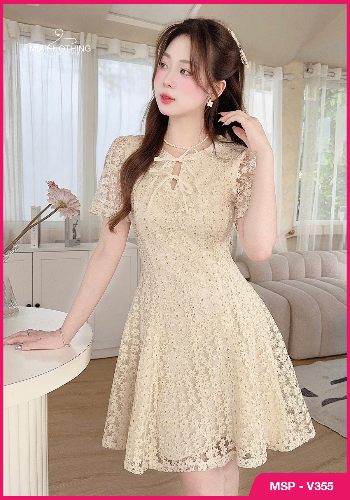 Váy ren thiết kế tiểu thư, sang xinh cho nàng dự tiệc 2