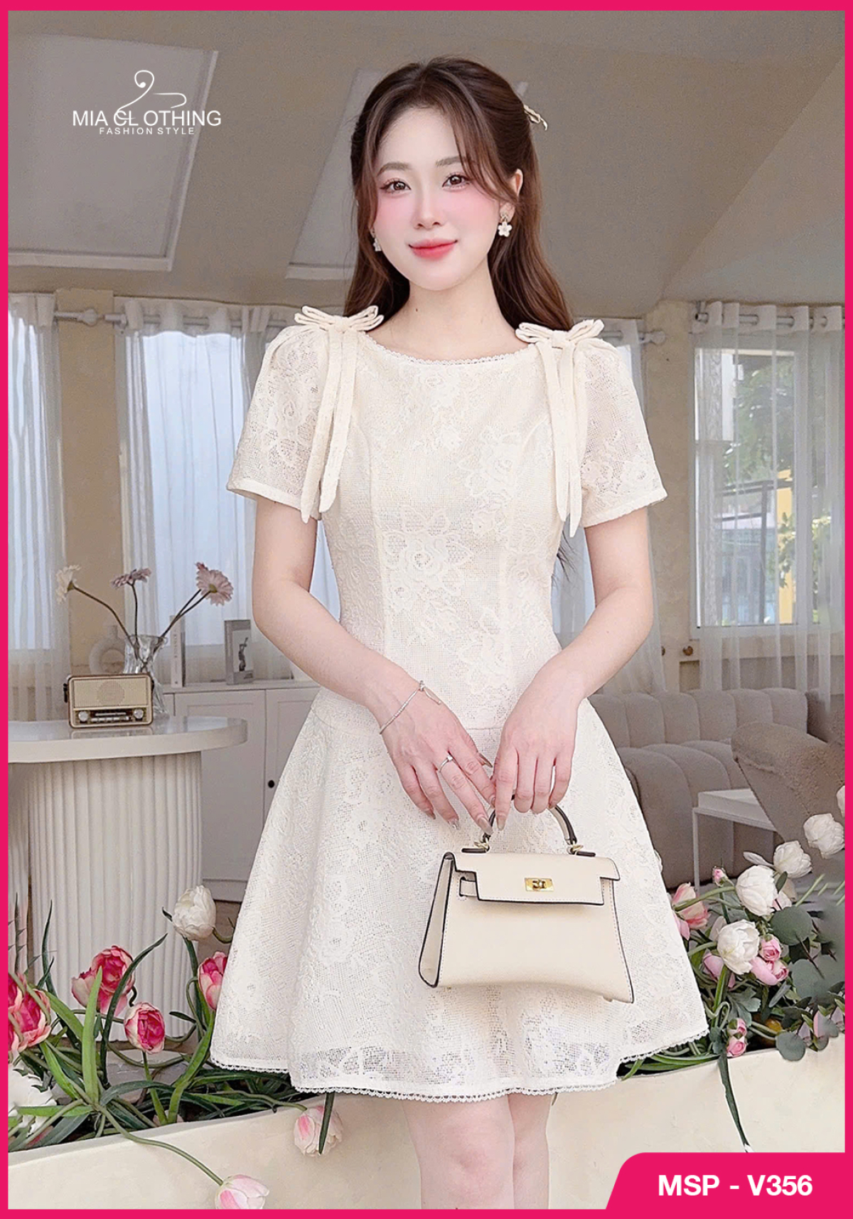 Váy ren sang xinh thiết kế tiểu thư, cho nàng đi chơi, đi tiệc  2
