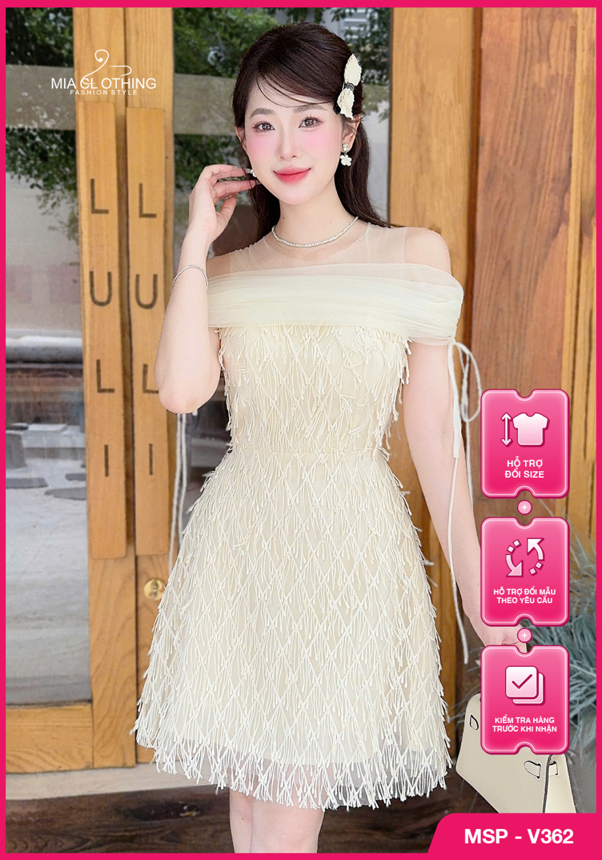 Váy ren phối lưới thiết kế dự tiệc sang trọng và cao cấp 1