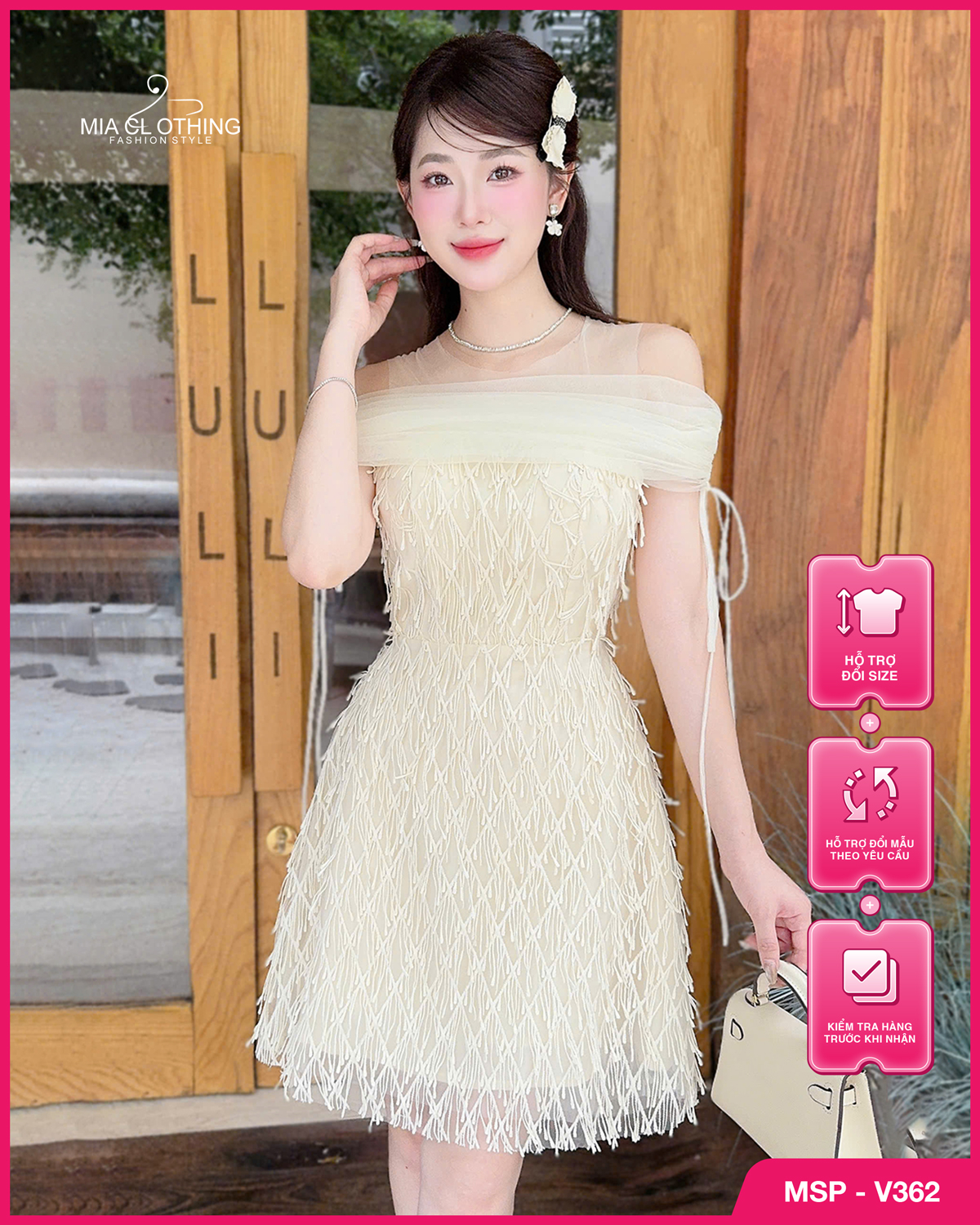 Váy ren phối lưới thiết kế dự tiệc sang trọng và cao cấp