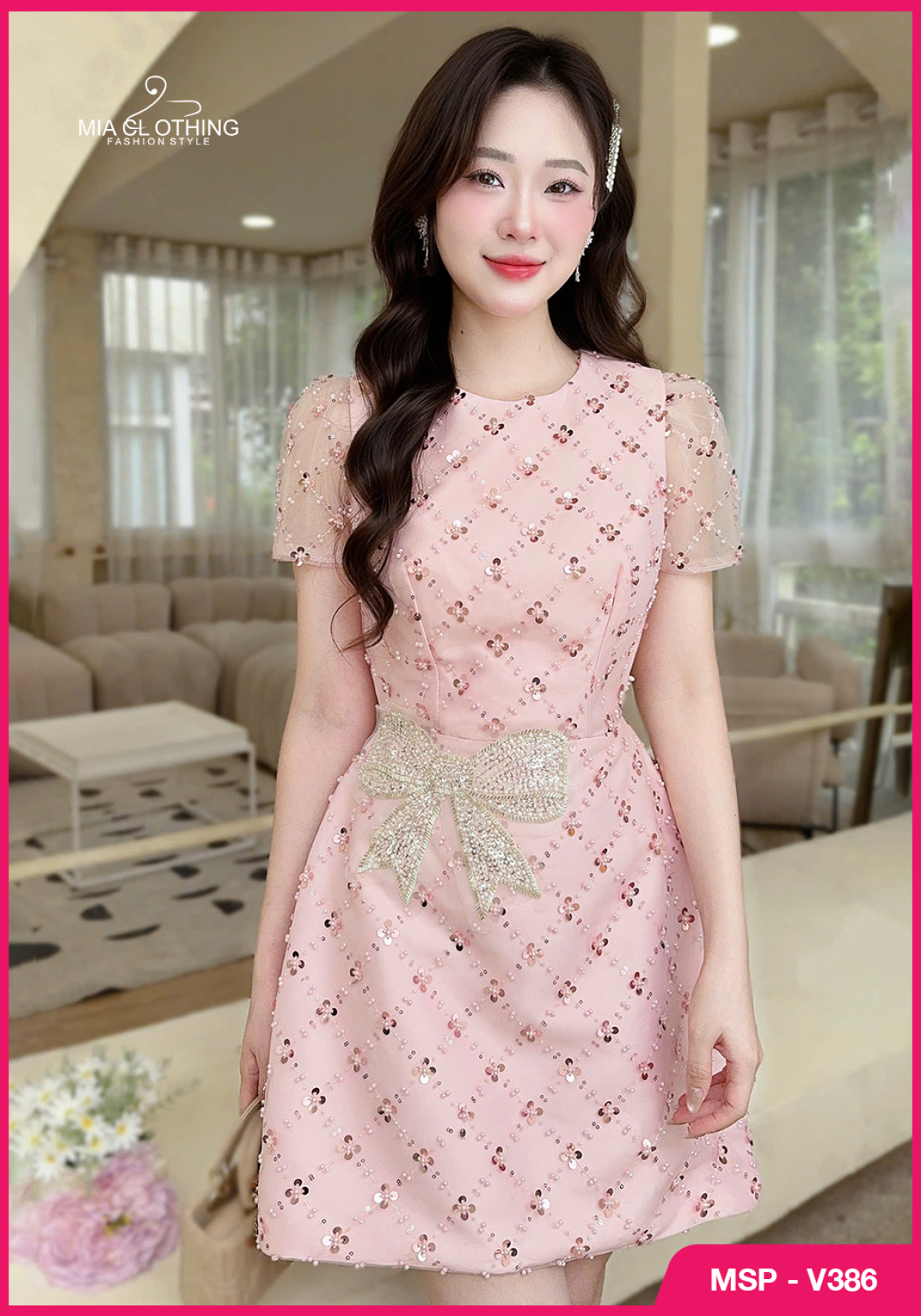 Váy tafta thiết kế phối lưới đính cầu kỳ sang trọng 3