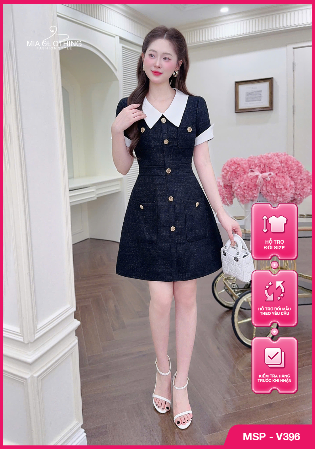 Váy dạ cao cấp thiết kế tiểu thư thanh lịch và sang trọng 1