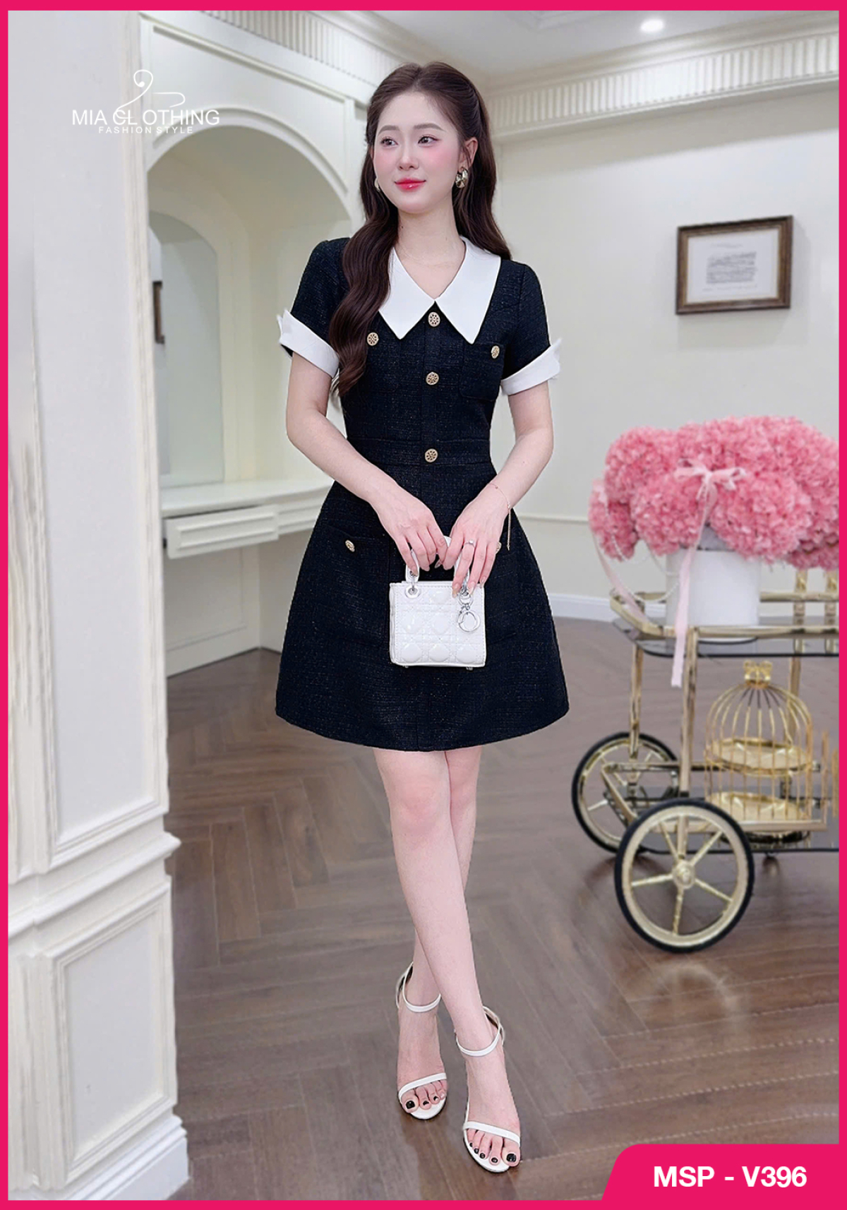 Váy dạ cao cấp thiết kế tiểu thư thanh lịch và sang trọng 2