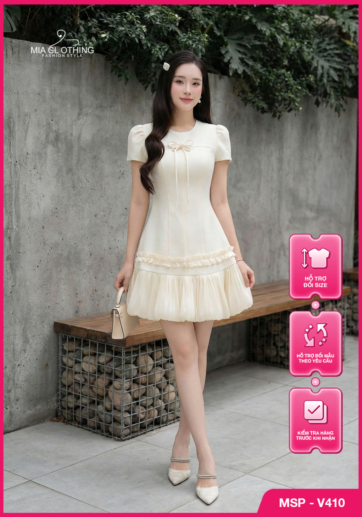 Váy dạ mỏng phối tơ óng cao cấp thiết kế sang trọng và thanh lịch 1