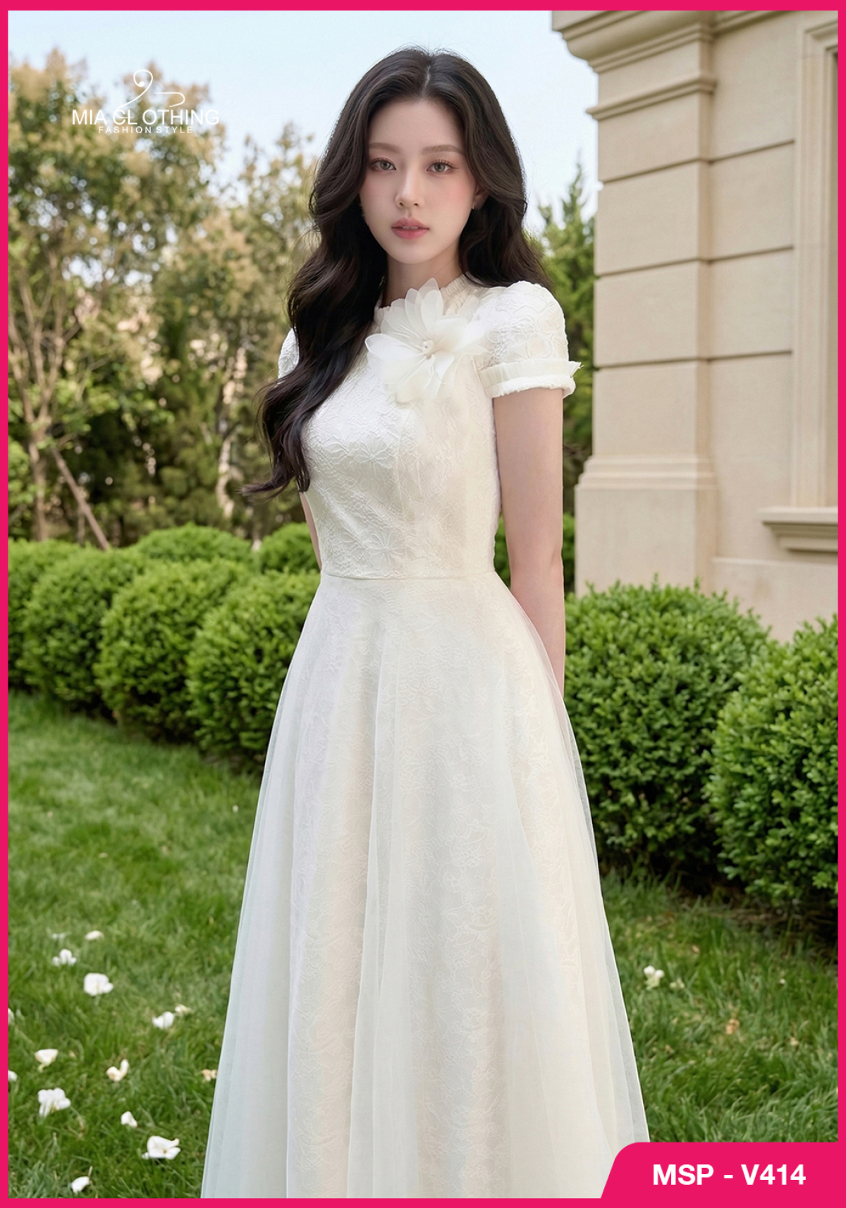 Váy ren hạt phối lưới thiết kế dự tiệc cao cấp và sang trọng 2