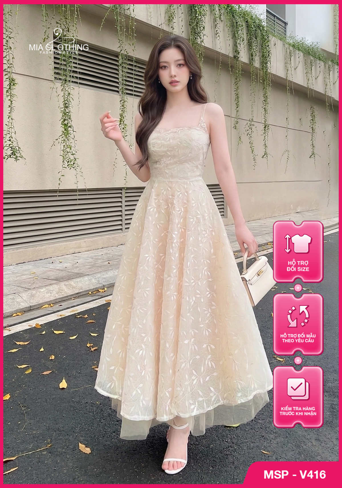 Váy ren cao cấp thiết kế tiểu thư ngọt ngào và sang trọng 1