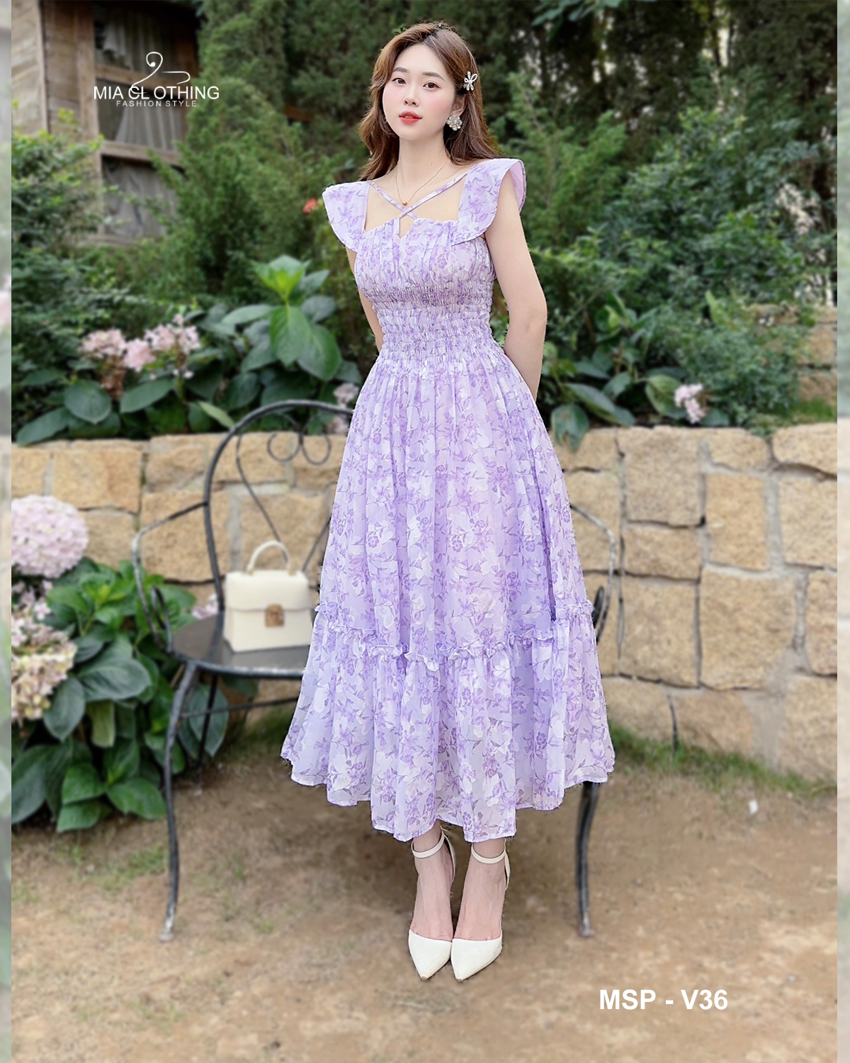 Váy thiết kế màu tím nhẹ nhàng cho nàng đi tiệc 1