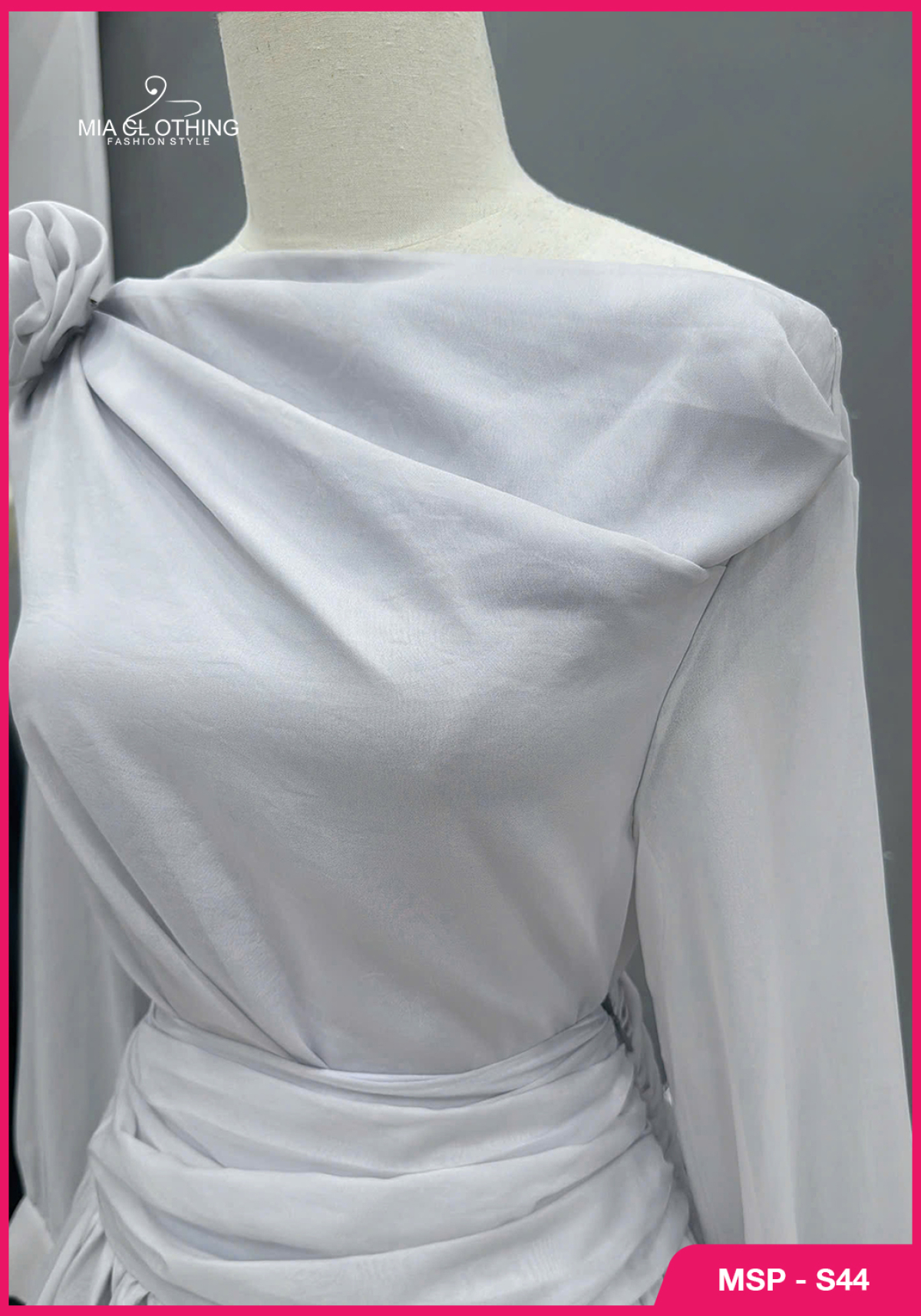 Set tơ thiết kế áo kèm chân váy tiểu thư dễ thương 6