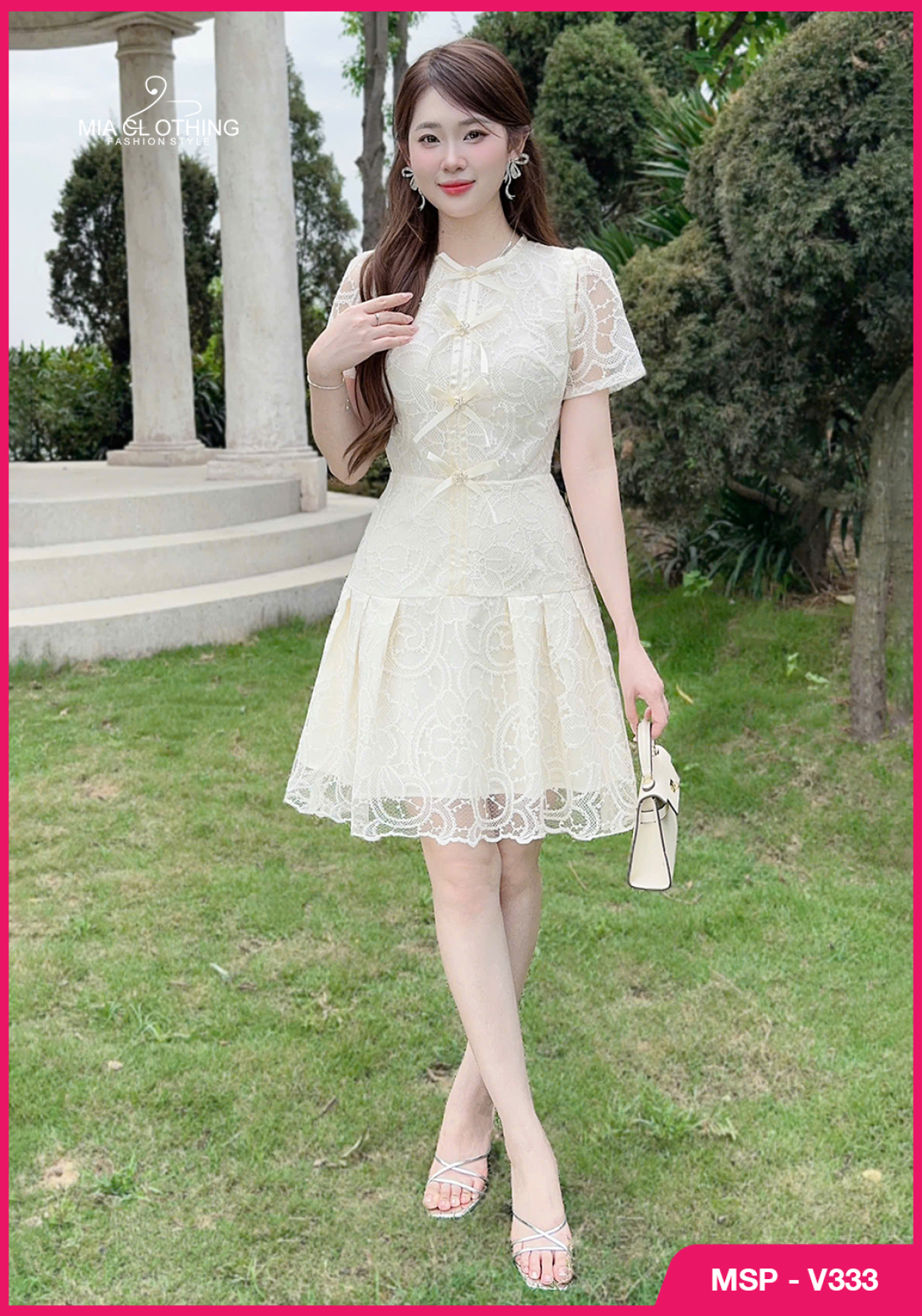 Váy ren thiết kế nàng thơ nhẹ nhàng thanh lịch 5