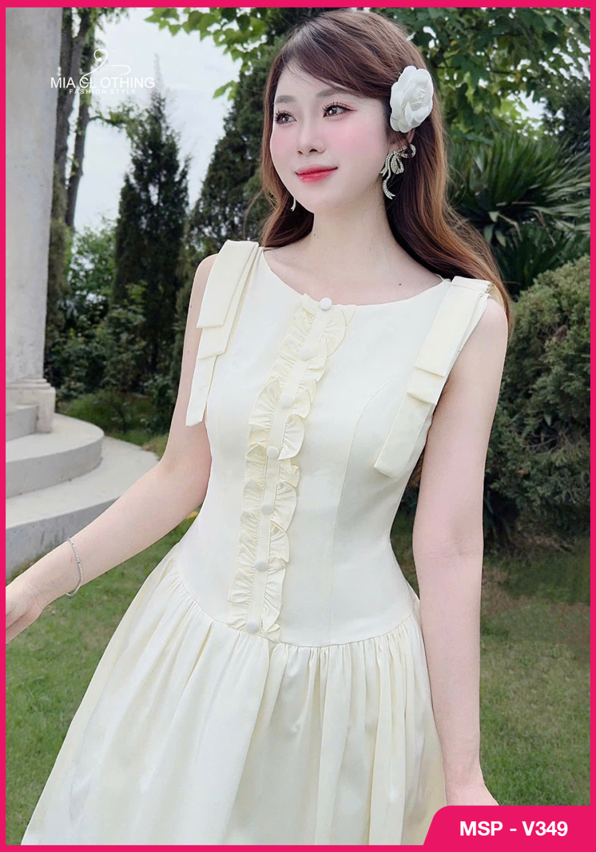 Váy thiết kế vải thô hàn mềm mại, cho nàng đi tiệc, sự kiện  4