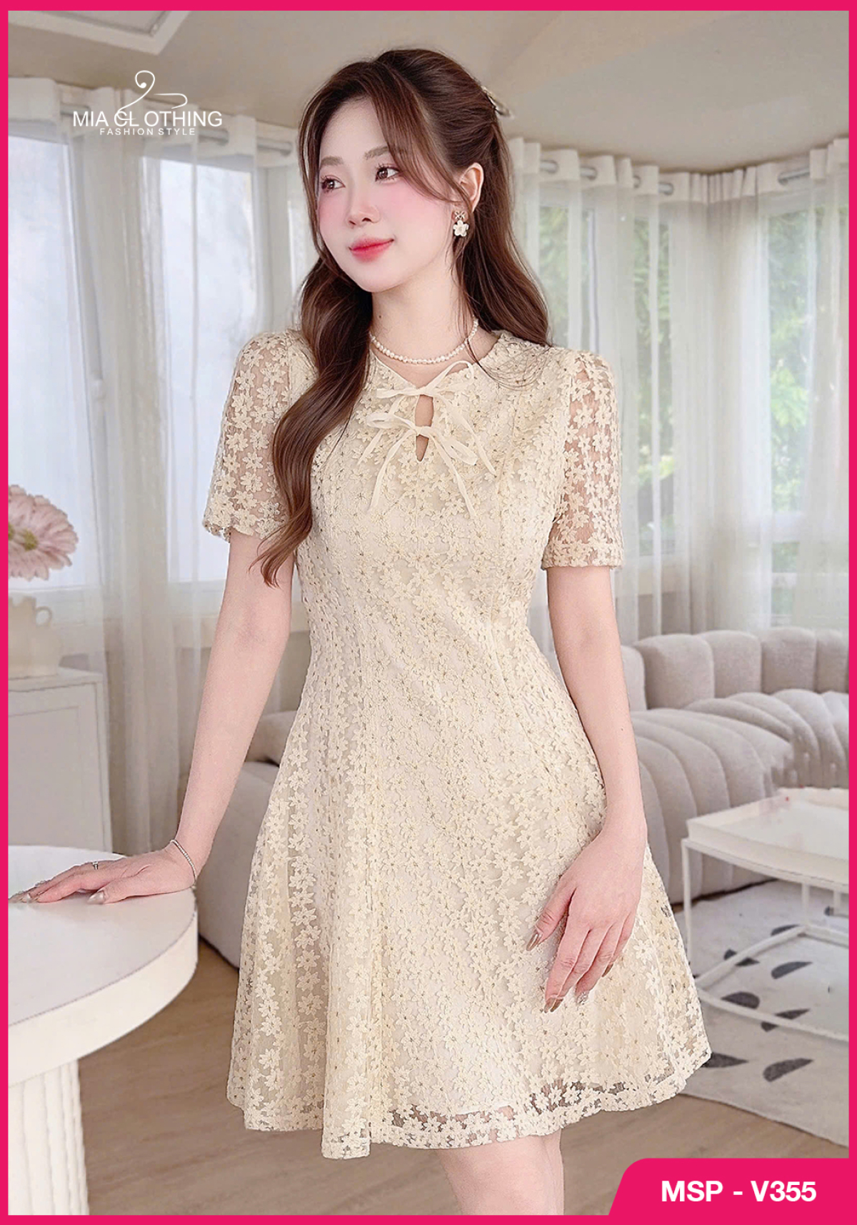 Váy ren thiết kế tiểu thư, sang xinh cho nàng dự tiệc 4