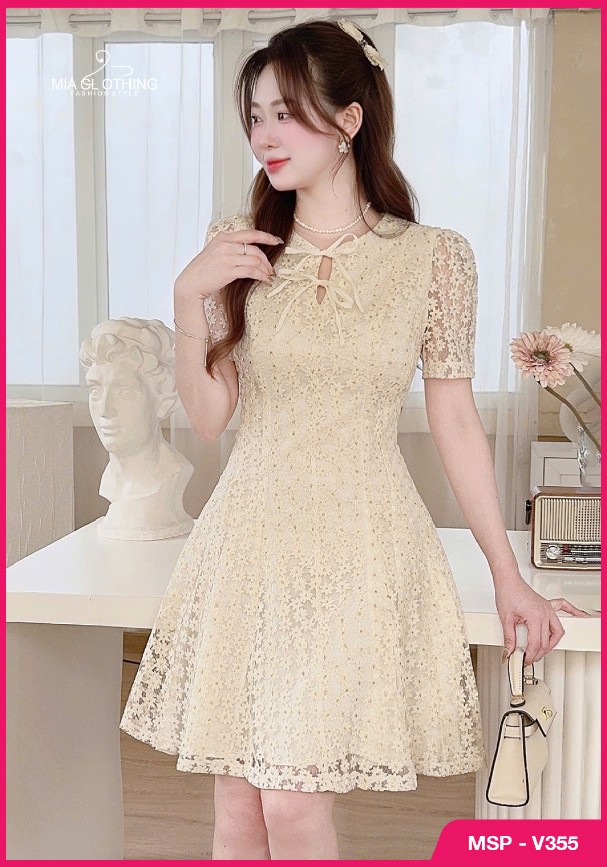 Váy ren thiết kế tiểu thư, sang xinh cho nàng dự tiệc 5
