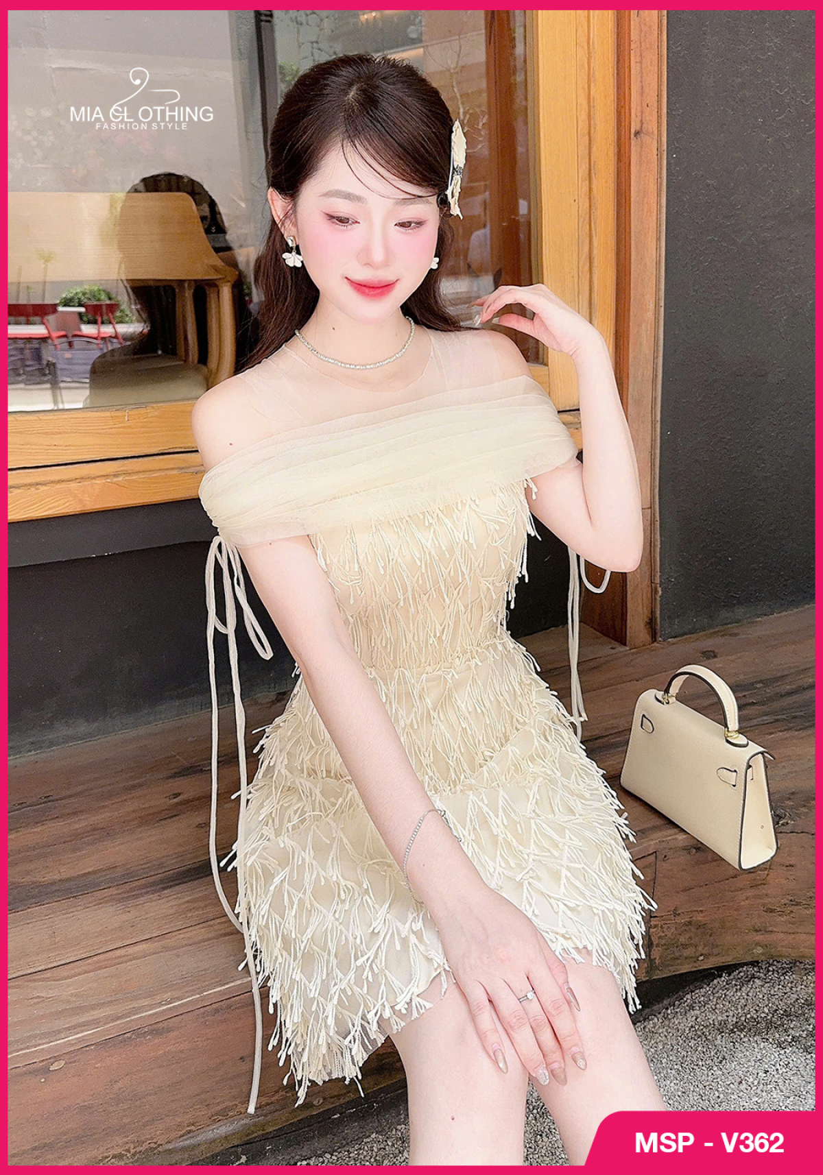 Váy ren phối lưới thiết kế dự tiệc sang trọng và cao cấp 4