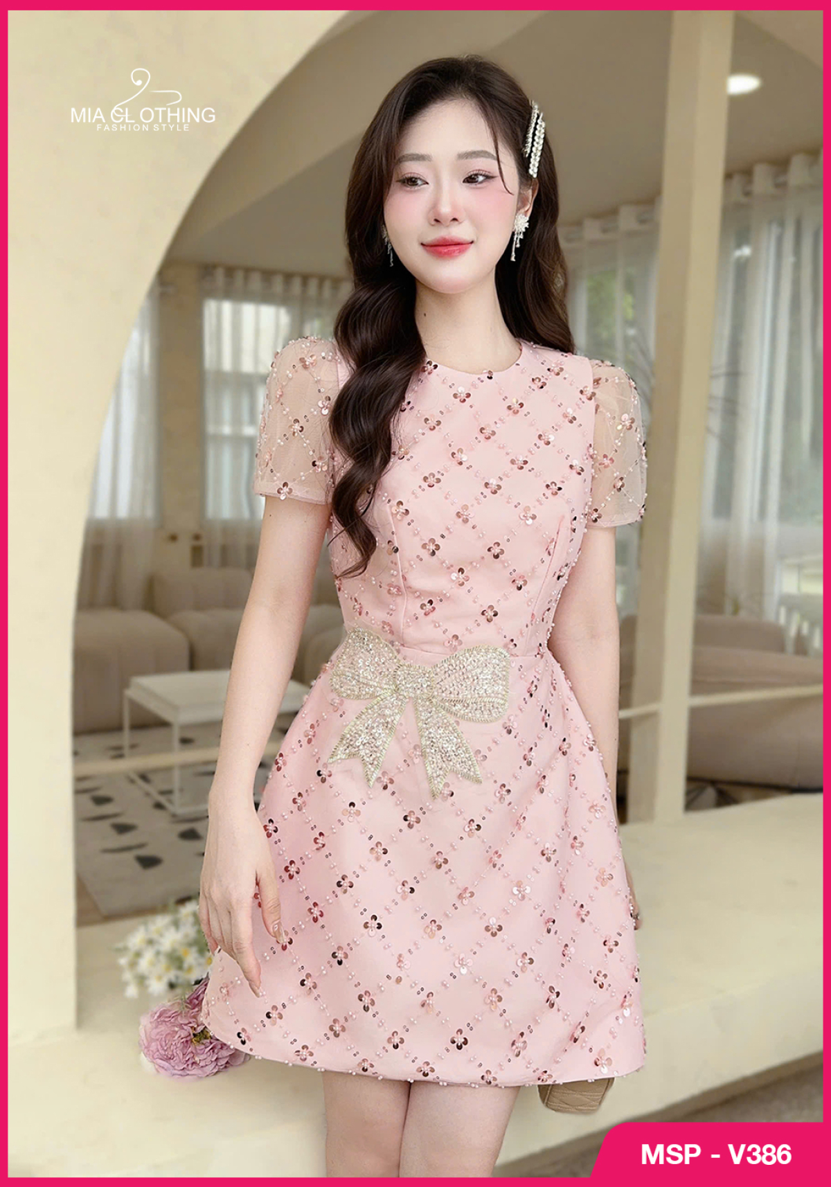 Váy tafta thiết kế phối lưới đính cầu kỳ sang trọng 5