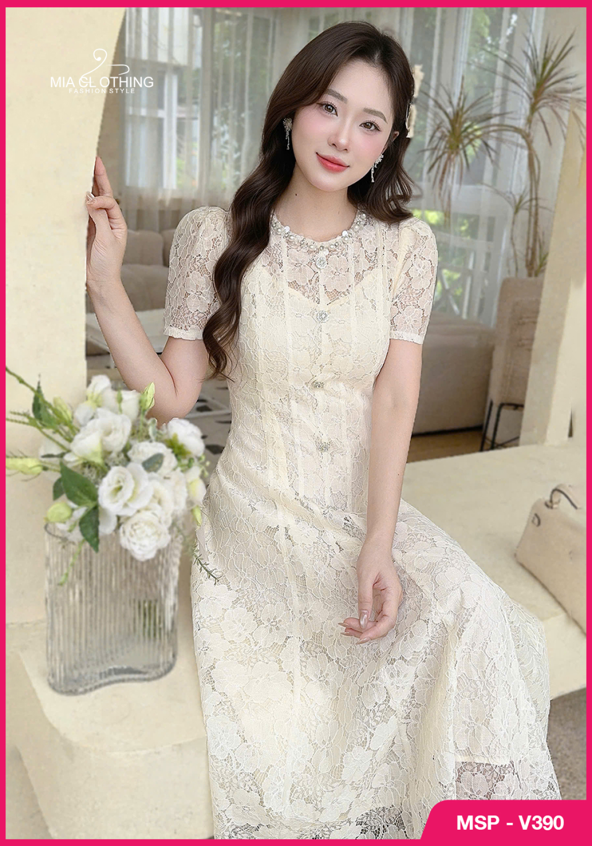 Váy ren cổ ngọc thiết kế danh riêng cho những việc tiệc quan trọng 4