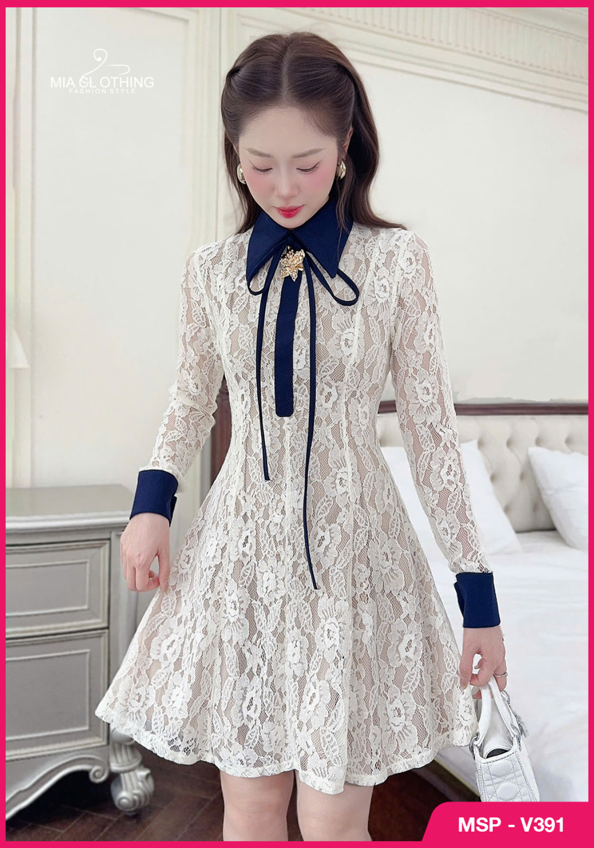 Váy ren thiết kế dự tiệc tiểu thư sang trọng và thanh lịch 5