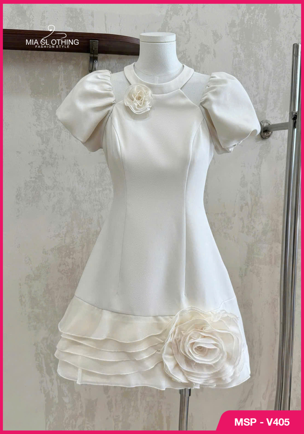 Váy chéo thiết kế chân hoa xếp sang xinh cho nàng đi tiệc 6