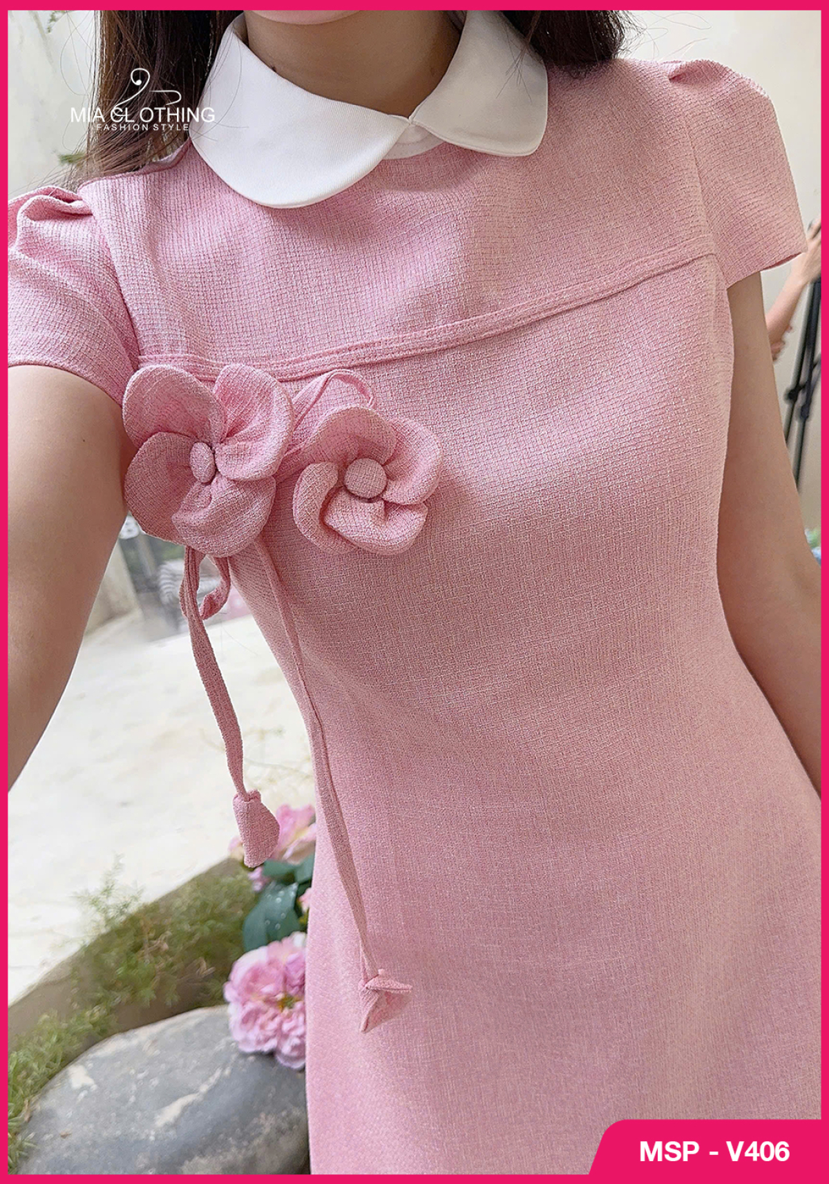 Váy dạ đính hoa thiết kế thanh lịch và sang trọng 4