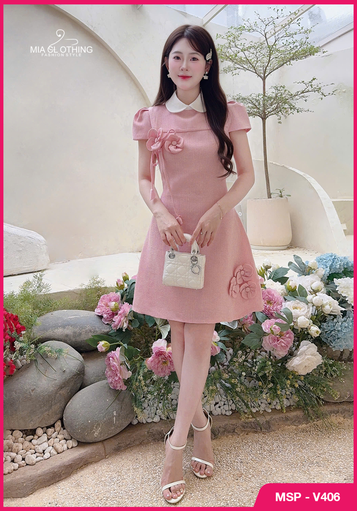 Váy dạ đính hoa thiết kế thanh lịch và sang trọng 5