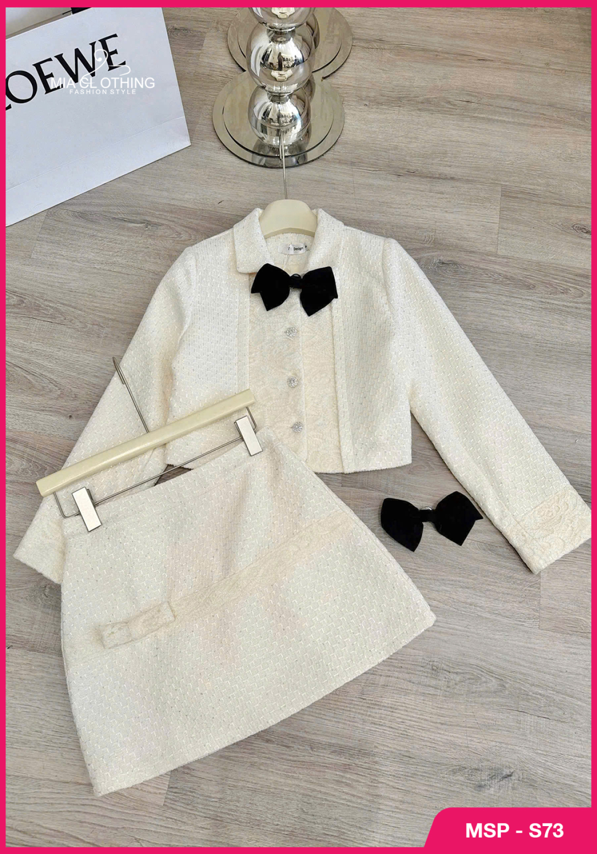 Set dạ phối ren thiết kế tiểu thư sang trọng và thanh lịch 6