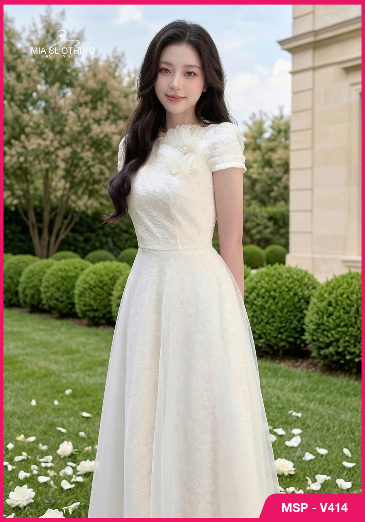 Váy ren hạt phối lưới thiết kế dự tiệc cao cấp và sang trọng 6