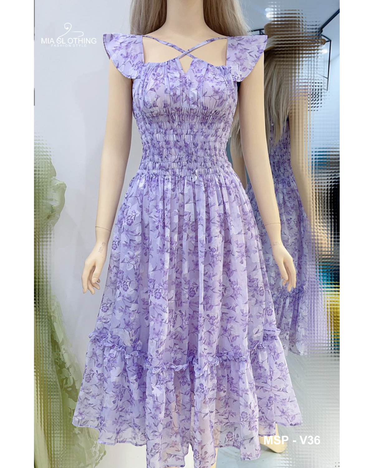 Váy thiết kế màu tím nhẹ nhàng cho nàng đi tiệc 6